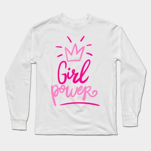 All Pink Fantastic Girl Power Long Sleeve T-Shirt